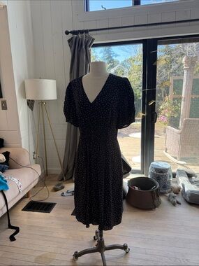 Rebecca Taylor Silk dress with tiny floral print.